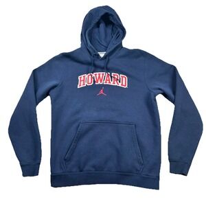 Nike Air Jordan Hoodie Mens Sm Howard University HBCU NCAA College Navy Blue